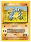 Pokemon TCG 1st Edition Onix (German) 56/102 Base Set LP/MP