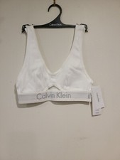 Calvin Klein White Unlined Bralette Size Small New