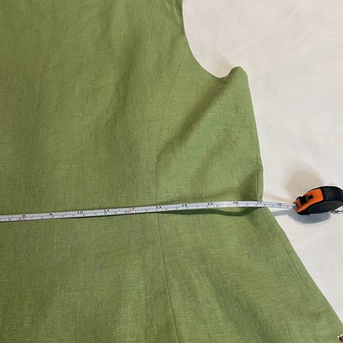 Sheri Martin New York Juego de 2 piezas de lino para mujer verde aguacate Top Pantalones - Imagen 12 de 19