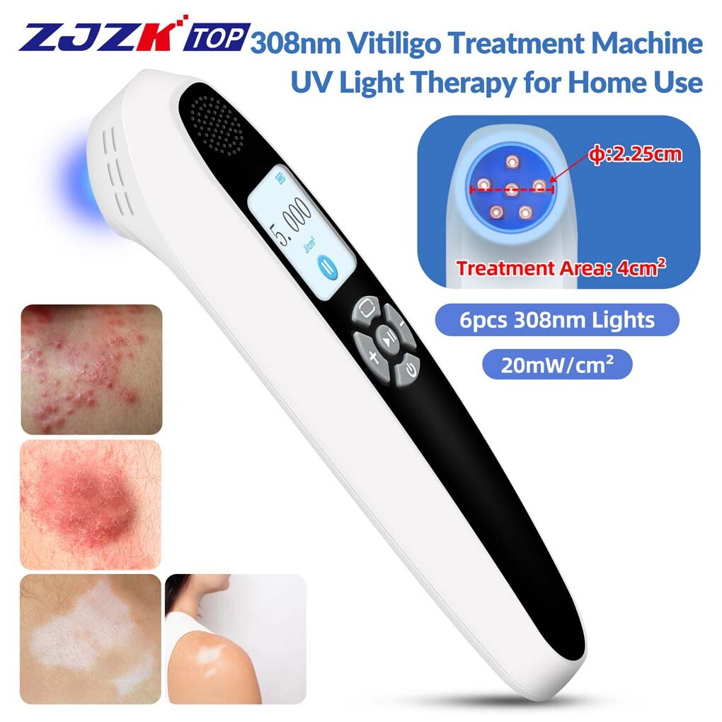 ALTRA 308nm Luce UV Terapia per Malattie Pelle Trattamento Eczema 20mW cm² 6Diodi Casa