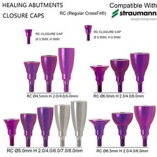 Dental Healing Abutment Caps Screw RC Fits ITI Straumann  4.5/5/6.0/6.5