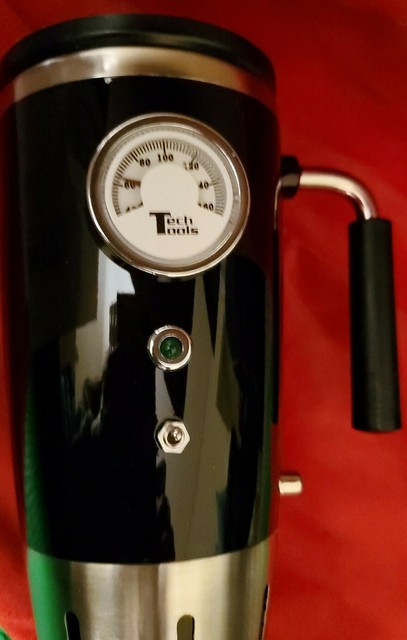 Tech Tools Retro Heated Smart Travel Mug Stainless Steel - 12V Black NIB Tech Tools Retro Heated Smart Travel Mug Stainless Steel - 12V Black NIB