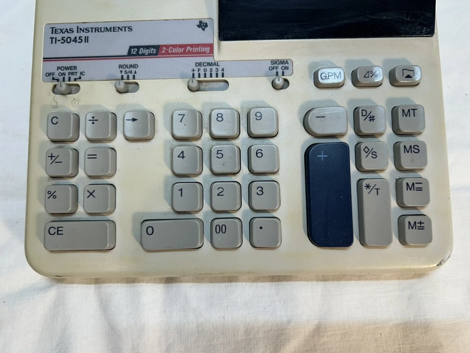 Texas Instruments Electronic Calculator TI-5045IIA WORKS with damage READ - Image 3 of 4