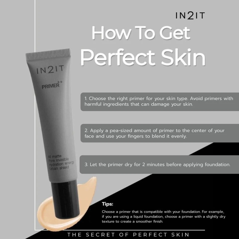 IN2IT Primer++ Poreless, Long-Lasting Smooth Skin for the Perfect Canvas (15g) - Image 4 of 4