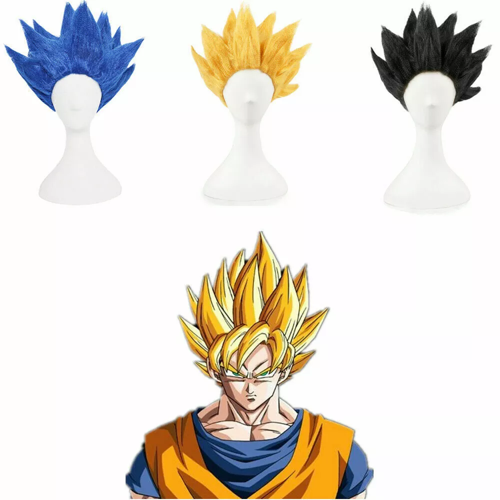 Men's Anime Goku Turtle Adult Cosplay Wig Optional Super Saiyan Wig Cosplay  Hair