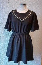 SAGI DOLLS Ausgehkleid Japan S 36 38 kurz Nieten schwarz Goth Emo Punk NEU