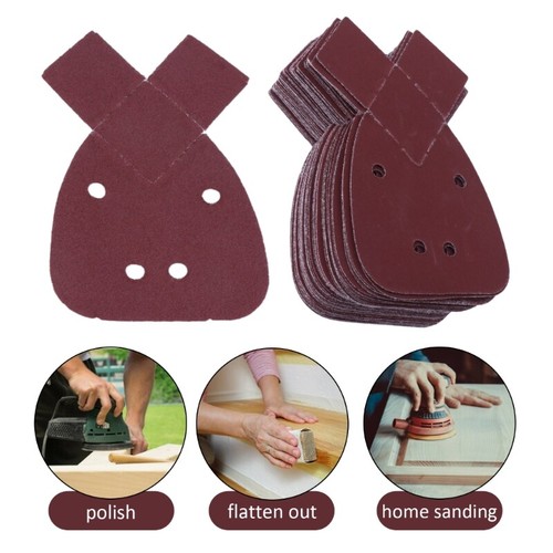 20 Pieces Triangle Sanding Sheets Sanding Sheets 120 Grit Mouse Sanding Sheet Paper - View #10