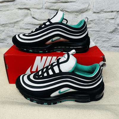 美品 NIKE AIRMAX 97 BLACK/WHITE/EMERALD 28 Nike Air Max 97 Black Clear Emerald Green White Sneakers 921826