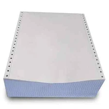 Blank 9.5x11 Inches Continuous Feed Computer Paper Fanfold for Dot Matrix Pri...