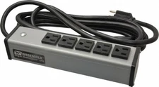 Wiremold 5 Outlets, 120 Volts, 15 Amps, 15' Cord, Power Outlet Strip