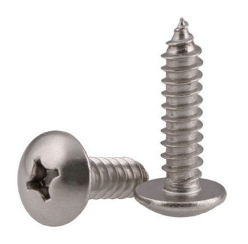 M3 M4*8/10/12/16-60 304 Stainless Phillips Truss Head Self-tapping Screws Bolt - Foto 1 di 8