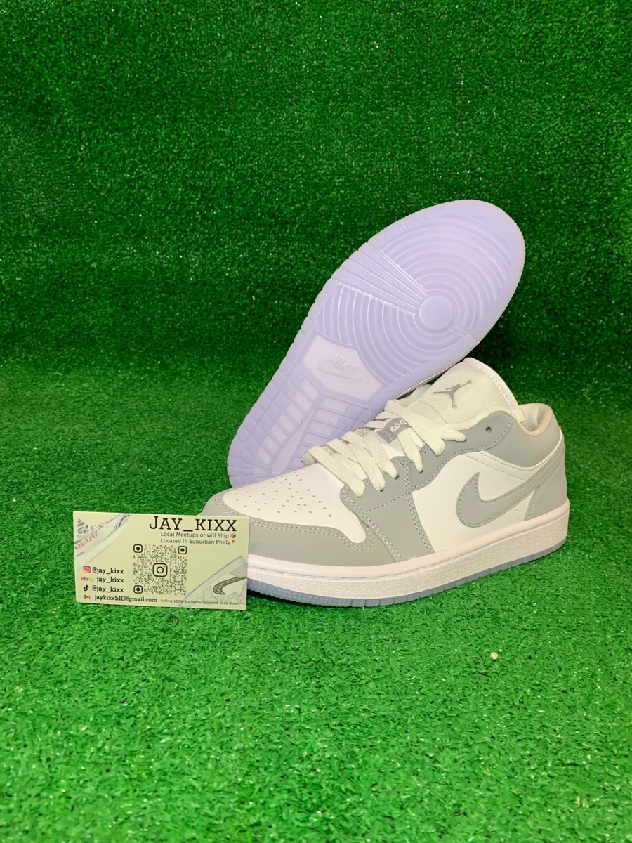 Air Jordan 1 Low White Wolf Grey