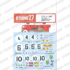 Studio27 1/24 512S 'Gelo Racing Team' #4/#6/#10 1970 Decal for Fujimi kits