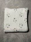 Aden & Anais Gray Twinkle Stars Starburst Cotton Muslin Swaddle Baby Blanket