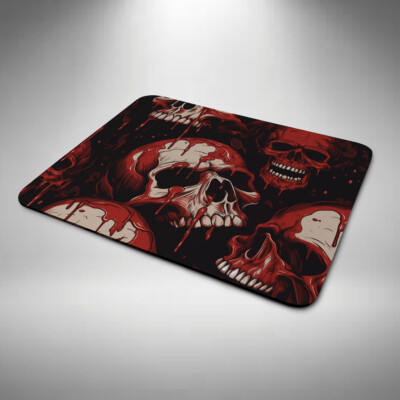 Totenkopf Maus Matte/Pad Laptop Schreibtisch Computer Büro Geburtstag Weihnachtsgeschenk TOTENKOPF 3