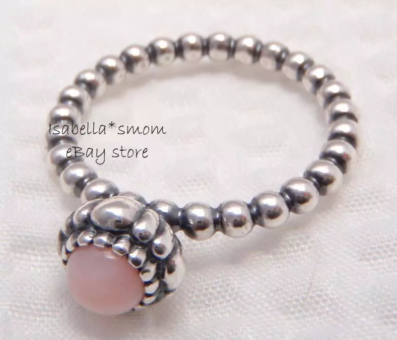 Pandora pink birthstone online ring
