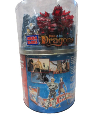 Mega Bloks Fire & Ice Dragons Movie Edition Set 9828 New Factory Sealed 2005