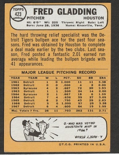 1968 Topps Baseball Cards Scegli una carta a scelta 295-660 EX X-MT 1/25 Set Break - Foto 235 di 490