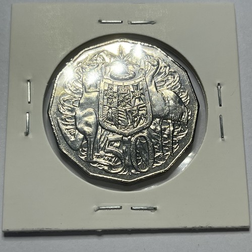 2009 50 Fifty Cent Coin - Uncirculated in 2x2 - Coat of Arms Australian Decimal - Picture 7 of 11