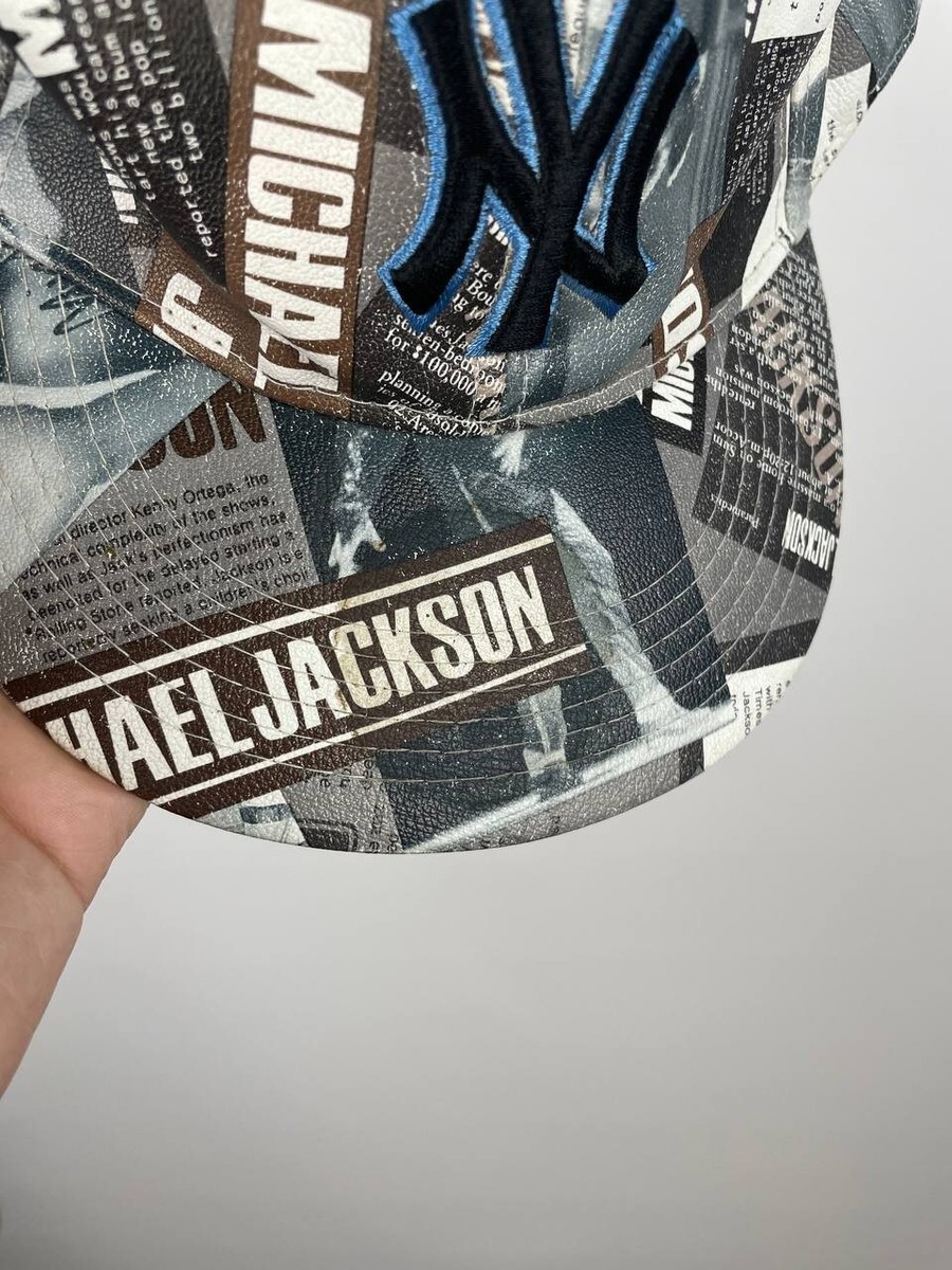 New York Yankees Michael Jackson gazette print vintage cap 7 1/4