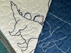 *NEW* Max Studio Kids Reversible Quilt - Twin - Dinosaurs Blue & White — photo 5