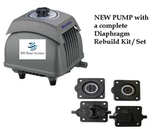 NEW HK80 LINEAR SEPTIC AIR PUMP AERATOR-3 YEAR WARRANTY w/ Spare Rebuild Kit 