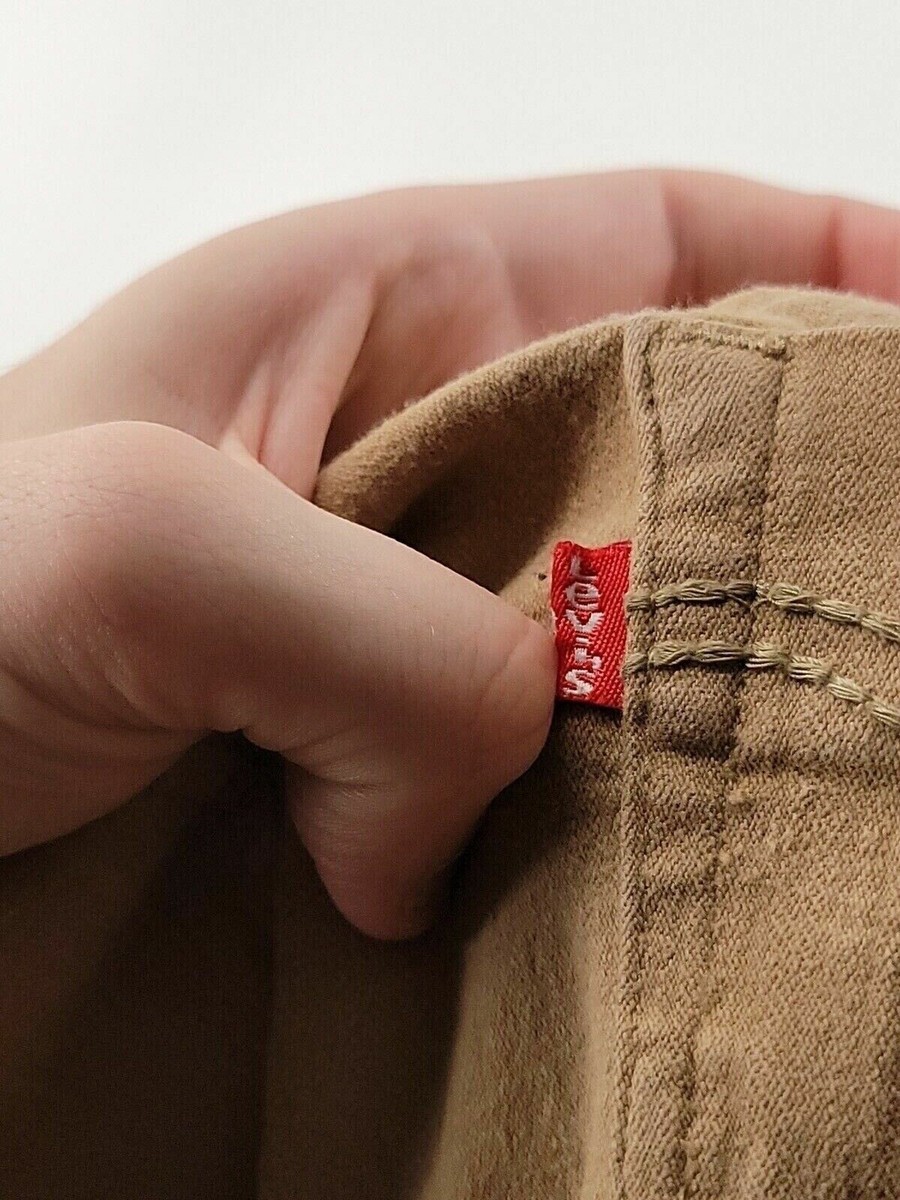 Levis Jeans Mens Size 36 Skinny Leg Solid Tan 100% Cotton Levis Jeans Mens Size 36 Skinny Leg Solid Tan 100% Cotton