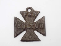 Original WWI British Anti-German "For Kultur" Iron Cross Medal