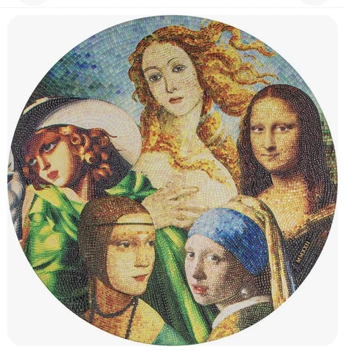 2022 Palau FIVE 5 LADIES Completer 5 oz Silver Proof Great Micromosaic Passion