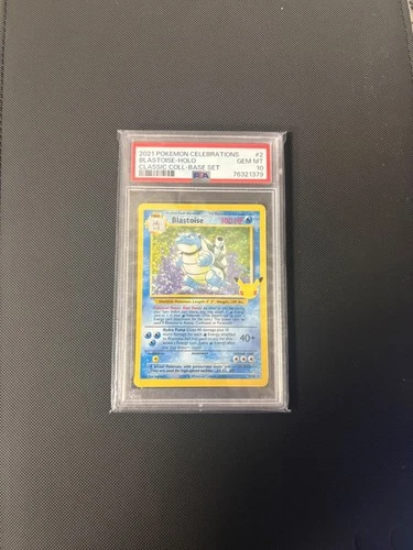 2021 Pokemon Celebrations 2 Blastoise Holo Classic Collection PSA 10 Gem Mint