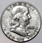 1961-D FRANKLIN HALF DOLLAR - Extra Fine - #1649EB