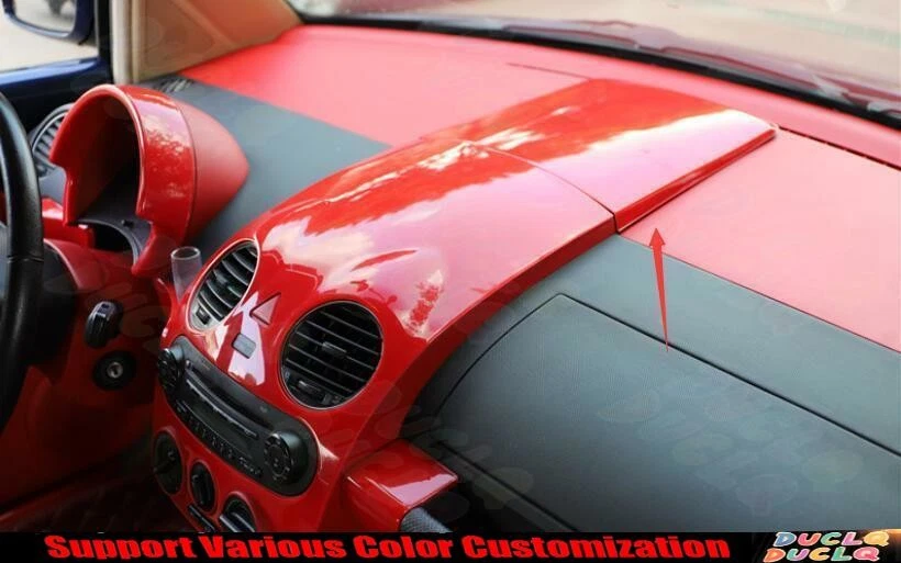 Cubierta de tablero de instrumentos central rojo brillante para Volkswagen Beetle 2003-2012 1 pieza Foto 4 de 4