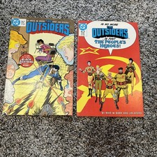 Dc comics the outsiders # 9-10  in very fine crisp condition the peoples heroes