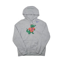 Nike Florida Gators Hoodie Rare Albert Mascot Logo Mens Medium Grey Pullover