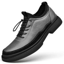 Cow Genuine Leather Oxford Dress Office Business Casual Shoes for Men Footwear