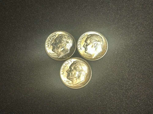 1949-PDS Silver Roosevelt Dimes BU