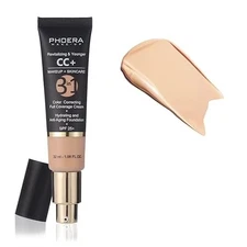 PHOERA Anti-Aging Color Correcting Full Coverage Cream Foundation SPF B0BWQ18P6C