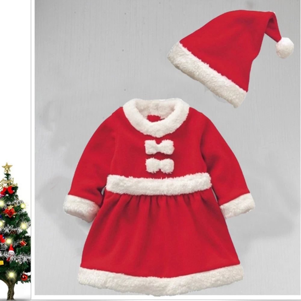VETEMENTS Costume Babbo Natale Bambina Bambino Abbigliamento Cosplay Vestire Bambini Outfit Natale