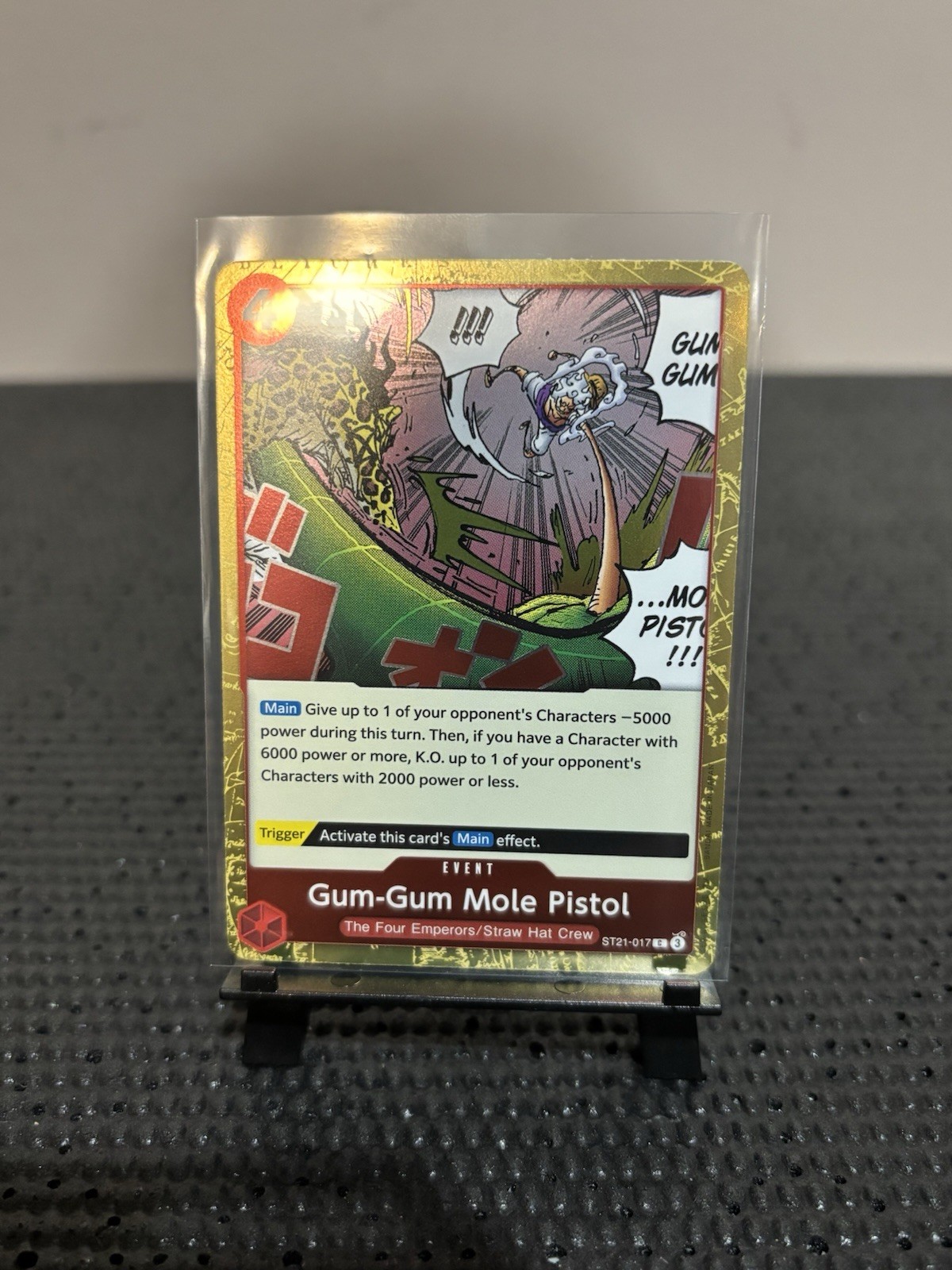 Gum-Gum Mole Pistol (ST21-017) - One Piece TCG Starter Deck EX: Gear 5 Foil NM