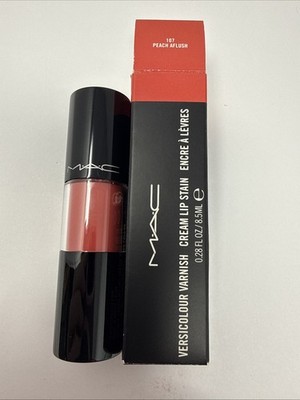 MAC *Peach Aflush* Versicolor Varnish Cream Lip Stain BNIB FULL SIZE AUTHENTIC 