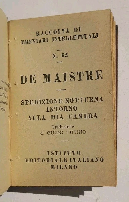 Xavier De Maistre Viaggio intorno alla mia camera