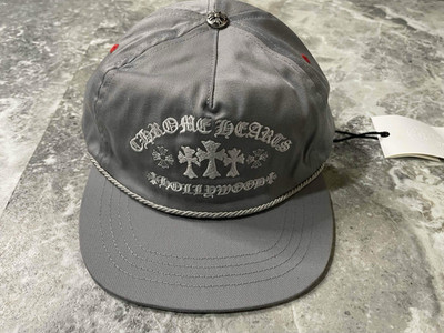Chrome Hearts Gray Adjustable Embroidered Hollywood Baseball Cap One Size Unisex