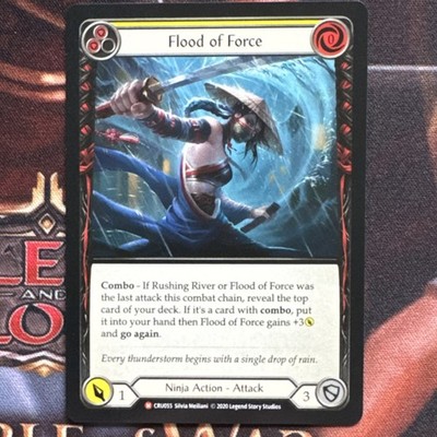 Flood of Force (CRU055) - Flesh and Blood TCG - Action Attack Card - 1st Ed