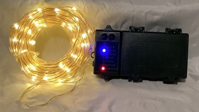 Fairy Lights Battery-Operated  Warm White 34 Feet 5 Functions 6 & 12h Timer  (C2