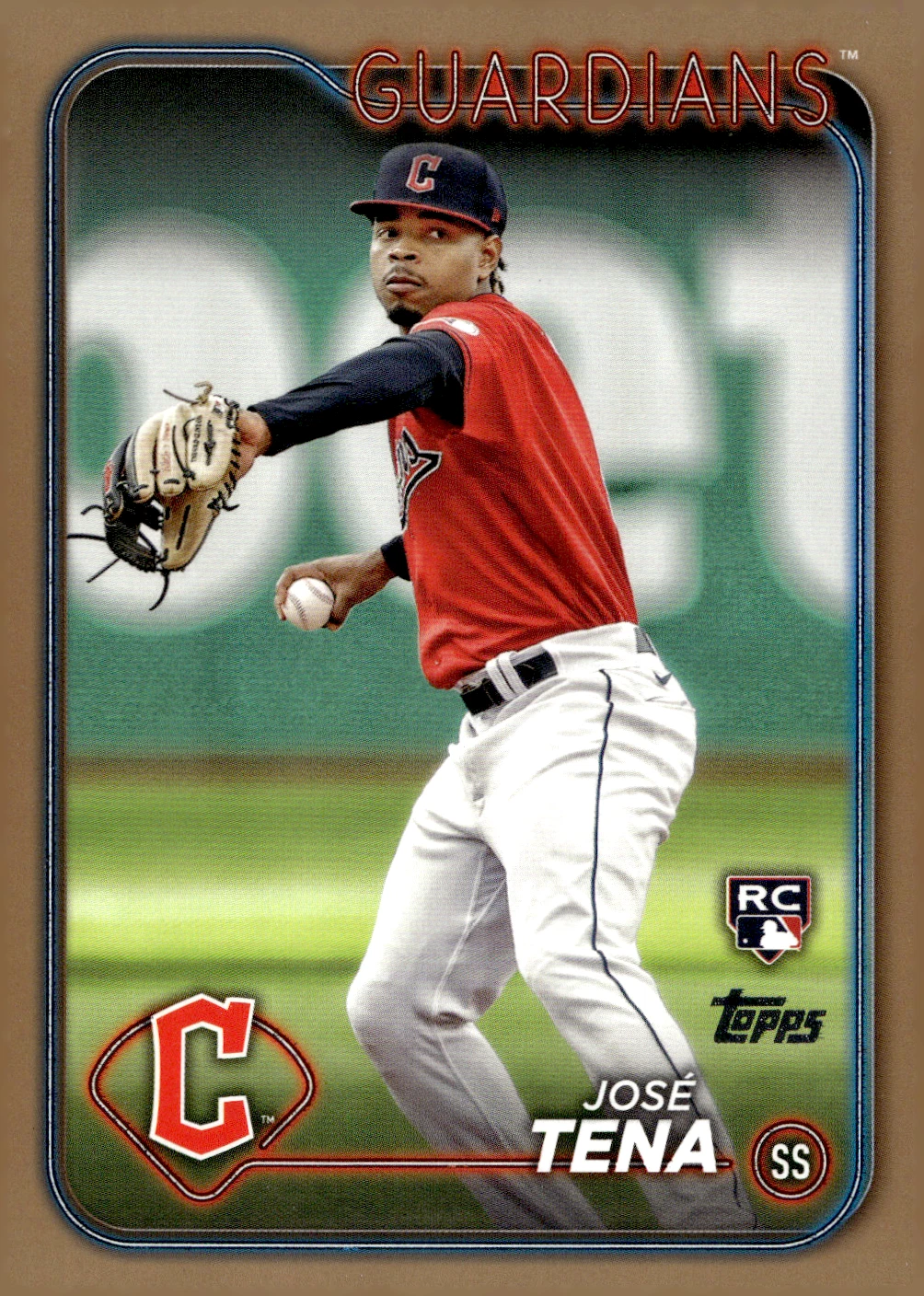 2024 Topps Series 2 - Jose Tena #678 Gold 473/2024 (RC) Guardians