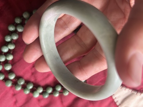 Jadeit Jade Armband Armreif Natureis - Bild 6 von 6