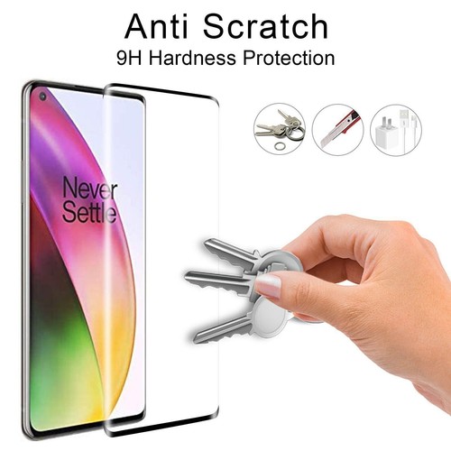 2-Pack For OnePlus 8 / 8 Pro 3D Full Cover Tempered Glass Screen Protector - Picture 4 of 7