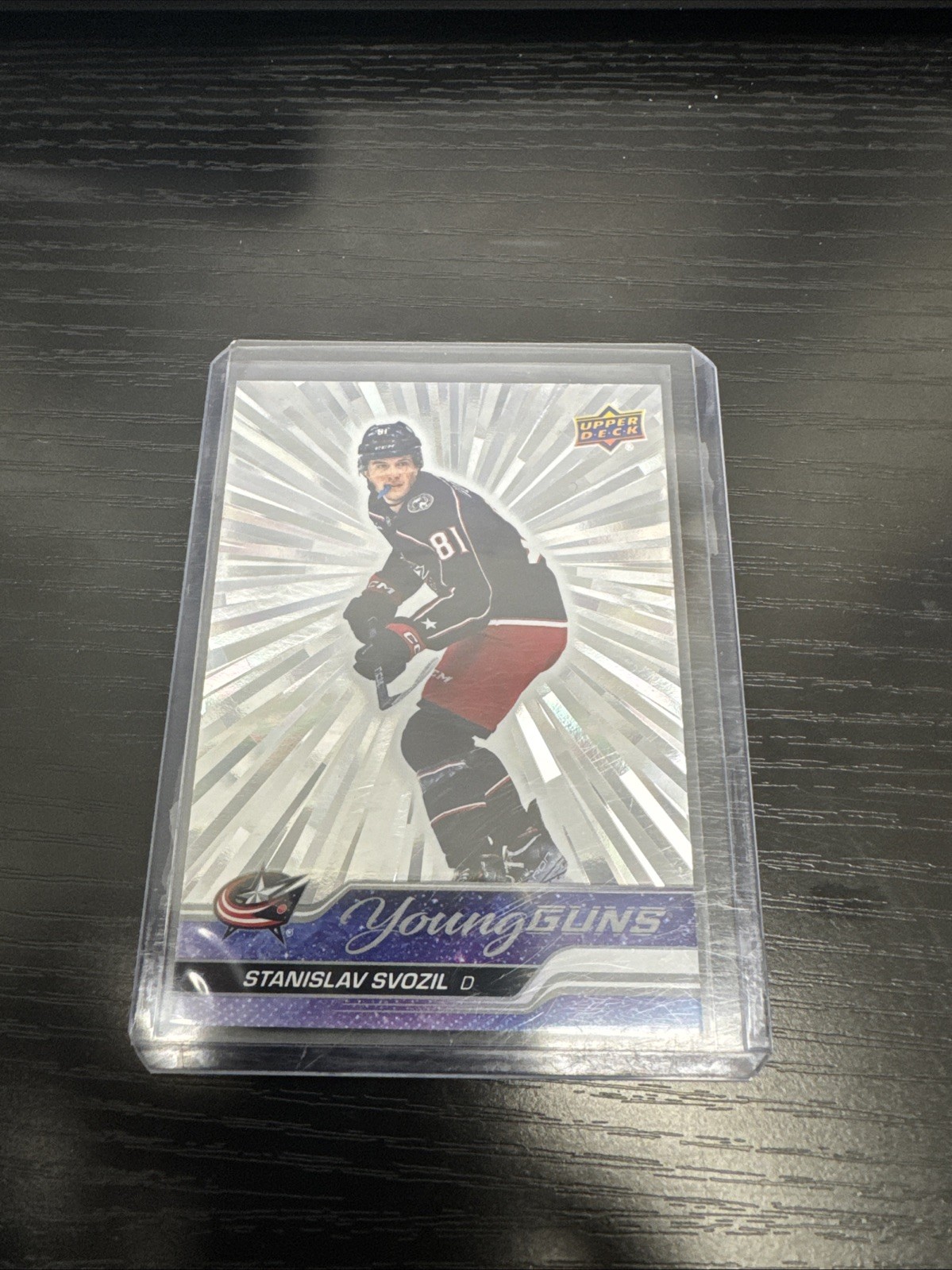 2023-24 Upper Deck Young Guns Outburst Silver Stanislav Svozil #461 Columbus