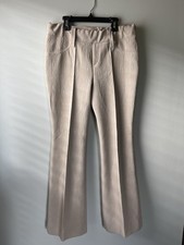 1970s Western Heritage Women  s Bellbottom/Flare Leg Textured Retro Pants