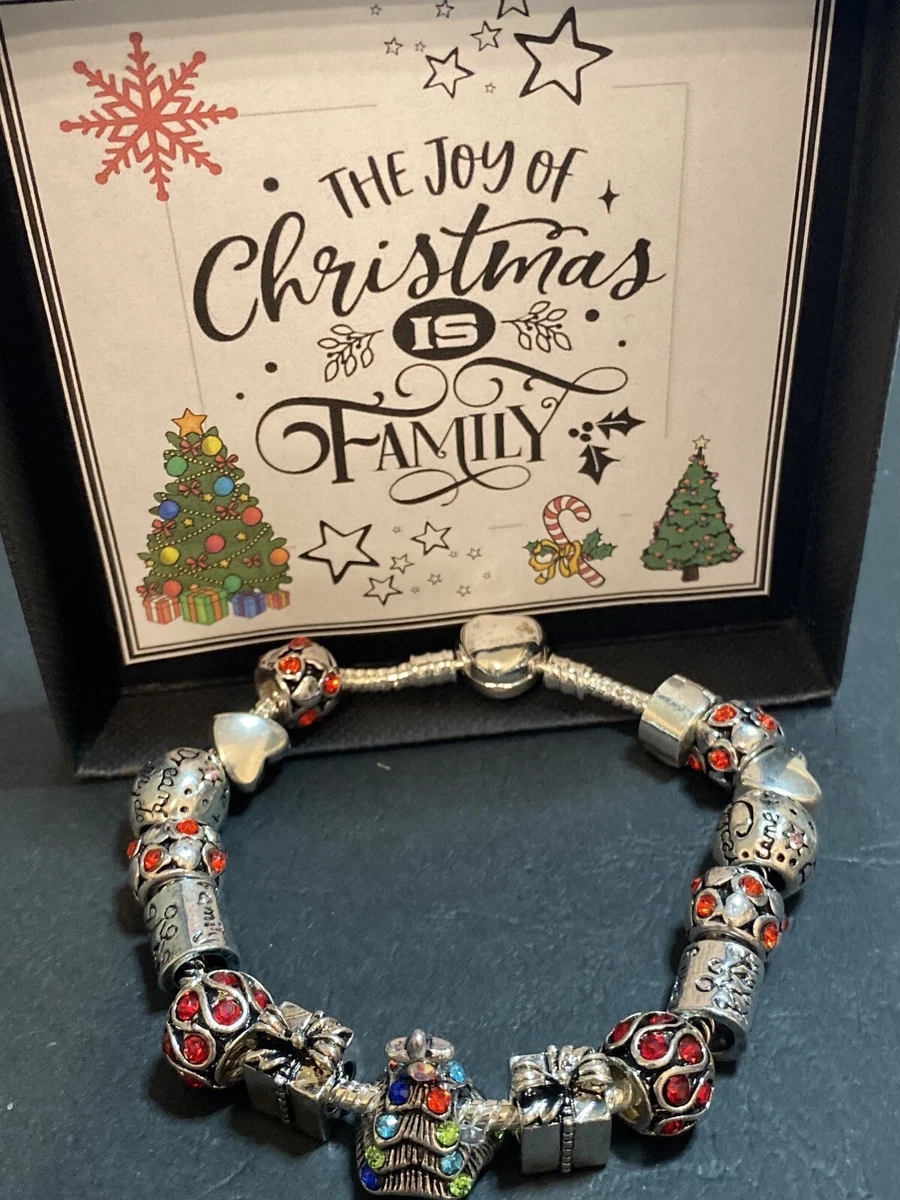 Christmas charm sales bracelet